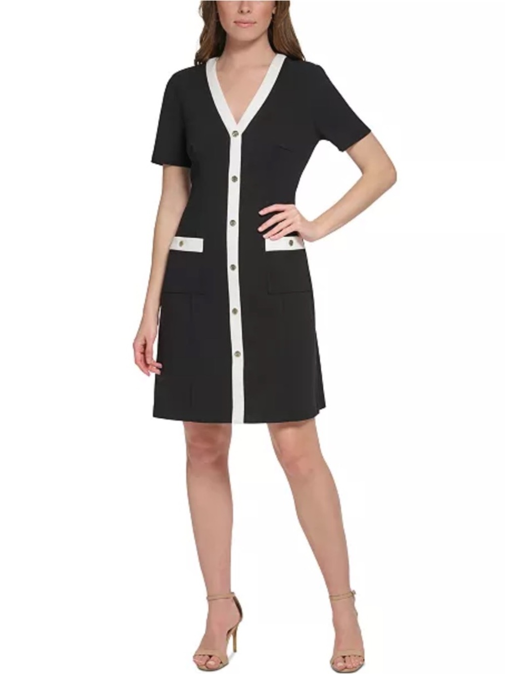 Tommy Hilfiger
Colorblocked Trim Sheath Dress Size 10
